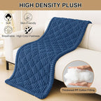 Smiry Pet Couch Cover for Dogs Washable, Non-Slip Fuzzy Couch Covers for 3 Cushion Sofa Pet Friendly, Soft Thick Furniture Protector Sofa Slipcover Mat for Dogs (Navy, 27.6" x 70.9")