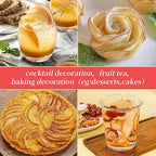 iGAOZM Dried Apple Slices,3.52oz/100g,No Sugar Added No Additives,Chewy & Soft, Dehydrated Apples for Cocktails Garnish,Healthy Snack,Crafts Potpourri,Bowl Fillers Decoration