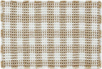 Waffle Bath Mat, Boho Bathroom Rugs Non Slip Washable Absorbent Checkered Bathroom Mat Quick Dry Farmhouse Bathroom Decor, 30"x20" Khaki and White