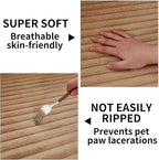 HAOMAIJIA Waterproof Couch Cover for Dogs Washable,Fuzzy Pet Couch Covers for Sofa,Thick Soft Dog Bed Cover Non-Slip Couch Covers for 3 Cushion Couch Sofa Pet Friendly (Khaki, 35" x 82")