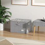 Shoe Organizer for Closet, Large Shoe Box Storage Containers with Clear Window, Space Saving Shoe Bin with Foldable Bottom Support Adjustable Dividers - Fits 16 Pairs (Grey, (19.7*15.7*13)x1)