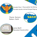 KIDCARPET.COM Sensory Path Rug Bird, Educational Classroom Rug, Kids Learning Play Mat | Area Rug for Bedroom or Playroom