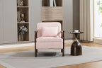 KEIKI Mid Century Modern Accent Chair with Storage, Corduroy Fabric Armchair with Secret Storage Space, for Living Room, Bedroom