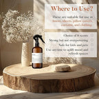 Dusa Santal Room Spray - 16.9 fl oz - Ultimate Home Fragrance, Bed Room Essentials & Soothing Fabric - Natural Air Freshener & Linen Mist for Home - Eco-Friendly Odor Eliminator w/Aromatherapy