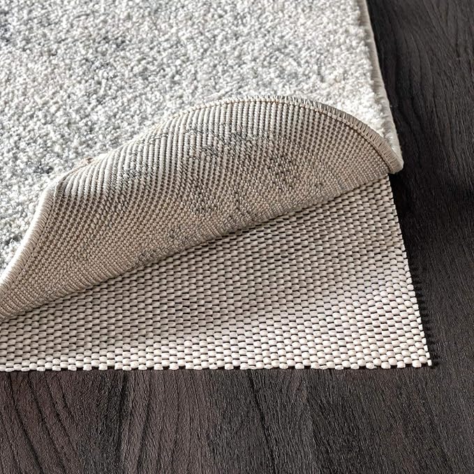 nuLOOM 7' x 9' Non-Slip Gripper Rug Pad, Cushioned for Comfort & Floor Protection, Skid Resistant Pads for Hard Floors Under Carpet Mat Cushion, Customizable Protection
