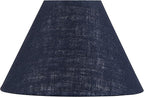 Aspen Creative 56018, Hardback Empire Transitional UNO Lamp Shade, Midnight Blue, 4" Top x 10" Bottom x 7" Slant Height, Slip UNO 33mm