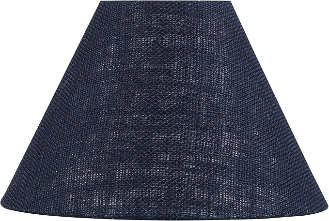 Aspen Creative 56018, Hardback Empire Transitional UNO Lamp Shade, Midnight Blue, 4" Top x 10" Bottom x 7" Slant Height, Slip UNO 33mm