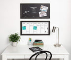 DesignOvation Wyeth Framed Magnetic Chalkboard, Black