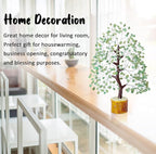 Green Jade Crystals Tree of Life Decor for Shelf Healing Crystals Spiritual Gift Sage Green Office & Room Decor House Warming Gifts New Home Decor Feng Shui Birthday Gifts for Women & Men