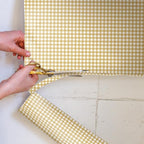 The Master Herbalist Fragrant Sandalwood SCENTED DRAWER LINERS in a BARLEY GINGHAM Design | Pack of 5 Sheets | Contains Essential Oils | MADE IN THE UK.