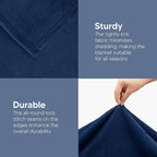 Utopia Bedding Fleece Blanket Throw Size Navy 300GSM Luxury Anti-Static Fuzzy Soft Microfiber Blanket for Couch, Sofa and Bed (50x60 Inch)