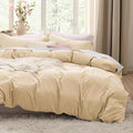 Bedsure Alabaster Gleam Duvet Cover King Size - 3 Pieces Prewashed Extra Soft Bedding Set, Includes 1 Duvet Cover 104x90 Inches with Zipper Closure & 2 Pillow Shams, Comforter Not Included