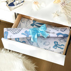 BBTO 20 Sheet Scented Drawer Liners for Dressers 15.8" x 22" Scented Fragrant Cabinet Paper Liners Non Adhesive Drawer Paper Mats for Bedroom Home Closet Shelves(Ocean)