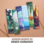 Folkulture Incense Sticks (120 Sticks) | Set of 6 Premium Incense for Meditation, Aromatherapy, Gifts | No Charcoal, Organic, Non Toxic, 45 Mins, Long Burning White Sage, Mint, Oud Insence-Sticks