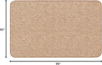 House, Home and More Skid-Resistant Carpet Indoor Area Rug Floor Mat - Praline Brown - 5 Ft X 8 Ft - Non Slip Rubber Backing, Stain Resistant, Dog Friendly, Living Room Bedroom Kitchen Entryway