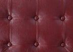 Convenience Concepts Designs4Comfort Round Shoe Ottoman, Burgundy