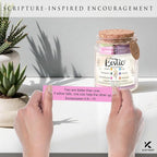 Bible Verse Jar for Daughter – 92 Color-Coded Scriptures of Encouragement, Birthday & Christmas Gift, Christian Keepsake, Daughter-in-Law Gift (Bible Verse Jar For Bestie)