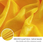 XeGe Plush Shaggy Duvet Cover Set, Luxury Ultra Soft Crystal Velvet Fluffy Furry Bed Set 2 Pieces(1 Faux Fur Fuzzy Comforter Cover + 1 Faux Fur Throw Pillow Case), Zipper Closure (Twin, Yellow)