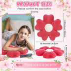 6 Pcs Flower Shaped Pillows Daisy Floor Throw Pillows 15 Inch Flower Seat Cushion for Reading Sofa Couch Bed Decor for Back to School First Day of School(Fresh Color)
