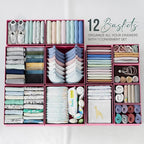 Drawer Organizer Set of 12 Pink - Nursery, Bedroom, Closet Organizer & Storage
