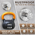 Reusable Heavy Duty Suction Cup Hooks for Kitchen/Bathroom/Shower - Wet-Proof Hooks for Towels, Robes, Loofah&Wreaths/No Drill Mounting on Glass, Tile, Metal (2, Brushed Nickel)