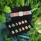 Perfect for Diffusers – 12 Natural Essential Oils Set with Gift Box & Bag | Lavender, Vanilla, Rose, Peppermint & More | Ideal for Aromatherapy, Relaxation & Home Use