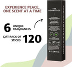 Folkulture Incense Sticks (120 Sticks) | Set of 6 Premium Romantic Incense for Valentine Day Aromatherapy Gifts| No Charcoal, Organic, Non Toxic, 45 Mins, Long Burning Rose, Honey, Oud Insence-Sticks