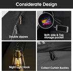 Bed Tent Bed Canopy Full Size,One-Click Bed Tents Breathable Privacy Sleep Tent with 3 Large Doors for Kids and Adult