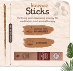 Sagrada Madre 8pcs Wildly Harvested Thick Palo Santo Incense Sticks (Sandalwood), 9” Long - Eco Friendly, Non-Toxic, Aromatic Incense Sticks (1hr Burning Time) to Heal & Calm Your Body and Environment