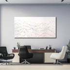 Belmrxne Mountain Wall Decor White Wall Art Abstract Landscape Canvas Painting Wall Prints Artwork for Living Room Bedroom Dining Room Office Home Decor 24x48 Inch