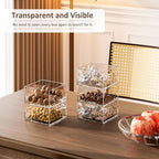 5 Layers Clear Square Acrylic Belt Organizer for Closet, Belt Holder for Accessories, Scarves, Ties, Jewelry, Bracelets-Space-Saving Storage Solution