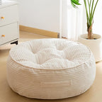 8" Washable Floor Pillow Cushion for Adults, Meditation Cushion Pillow, Large Round Floor Sitting, Removable Tufted Corduroy Cover, for Tatami Living Room or Yoga, 22x22 Inch, Machine Washable