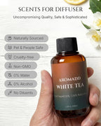 Aromadd White Tea Diffuser Oil Inspired by Luxury Hotel Scent, Essential Oils for Waterless Diffuser, White Tea & Bergamot, Long-Lasting & Natural Home Fragrance - 3.38 fl oz (100 mL)