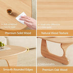 Coffee Tables Wood Small Farmhouse Coffee Table Mid-Century Modern Wood Center Table for Living Room, Original, 35 Inch