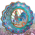 Rooster Wind Spinner for Yard and Garden,12in Wind Spinners Outdoor Rooster Gifts,Chicken Gifts for Women Mother Grandma Wife Men Father,Garden Decor Metal Hanging Yard Art Wind Sculpture