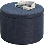 Convenience Concepts Designs4Comfort Round Shoe Storage Ottoman