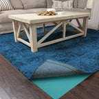 Veken 8x10 Ft Rug Pad Gripper for Hardwood Floors, Non Slip Cyan Rug Pads for Area Rugs, Thick Rug Grippers for Tile Floors, Under Carpet Anti Skid Mat, Keep Your Rugs Safe and in Place