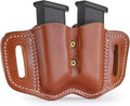 1791 Gunleather 2.2 Mag Holster - Double Mag Pouch for Double Stack Magazines, OWB Magazine Pouch for Belts