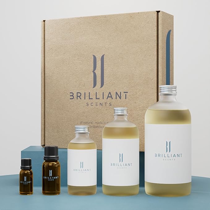 Brilliant Scents Lanai Sunrise Fragrance Oil 500ml - Premium Diffuser Oil for Home, Office, Hotels - Long Lasting, Plant-Based, Meets IFRA Standards, USA-Made - White Tea, Fig, Musk
