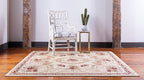 Rugs.com Chateau Collection Rug – 10 Ft Square Cream Medium Rug Perfect for Living Rooms, Kitchens, Entryways