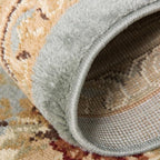 Rugs.com Chateau Collection Rug – 6 Ft Square Light Blue Medium Rug Perfect for Living Rooms, Kitchens, Entryways