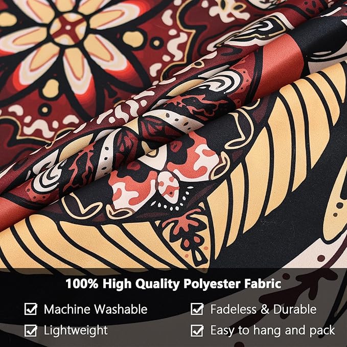 CHDGDHC Boho Mandala Moth Tapestry,Hippie Floral Aesthetic Wall Tapestries, Psychedelic Aesthetic Decor, Large Tapestry for Bedrooms, Living Rooms, and Dorms-79.92x59.84 Inch