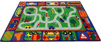 KIDCARPET.COM Driving Road Play Mat Rug | Interactive Activity Carpet for Preschool Playroom Toy Car Track, 6' x 8'6"