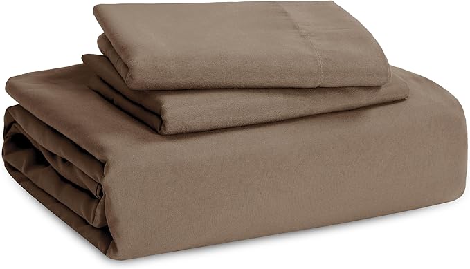 Bedsure Deep Khaki Oversized King Duvet Cover - 3 Pieces Prewashed Cotton-Like Polyester Extra Soft Bedding Set, Includes 1 Duvet Cover 120x98 Inches with Zipper Closure & 2 Pillow Shams, No Comforter