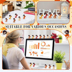 100 Pcs Thanksgiving Fall Jesus Figures Bulk 100 Fall for Jesus He Never Leaves Cards Little Maple Leave Figurines Greeting Cards Mini Pocket Figures for Religious Party Favors Gifts