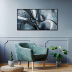 YDYSUNE Abstract Wall Art - Black Canvas Wall Decor Graffiti Lines Simple Art Modern Minimalist Artwork Prints Picture Contemporary Bedroom Living Room Office Decoration Framed Easy To Hang 20x40 Inch