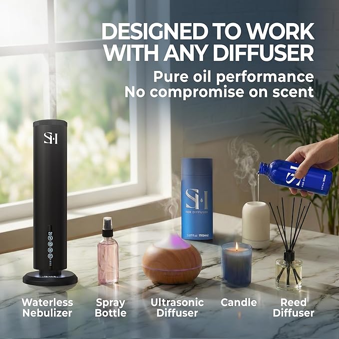 Vanilla No.5008 Hotel Diffuser Oil Refill, 5.07 Fl oz | 150ml, Luxury Home Scent Fragrance Oil for Diffuser Ultrasonic and Waterless Diffuser Oil and Crafting, Long-Lasting Aroma