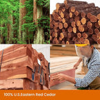 Homode Cedar Balls, Cedar Blocks for Clothes Storage, 100 Pcs Cedar Balls for Closets and Drawers, Scented Cedar Wood Chips Cedar Closet Freshener
