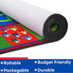 KIDCARPET.COM Alphabet and Numbers Rectangle Classroom Rug | Bordered Area Rug for Preschool Daycare Learning, 7'6" x 12'
