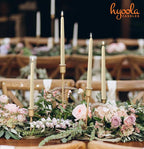 Hyoola 12 Pack Tall Taper Candles - 14 Inch Woolwhite Dripless, Unscented Dinner Candle - Paraffin Wax with Cotton Wicks - 12 Hour Burn Time